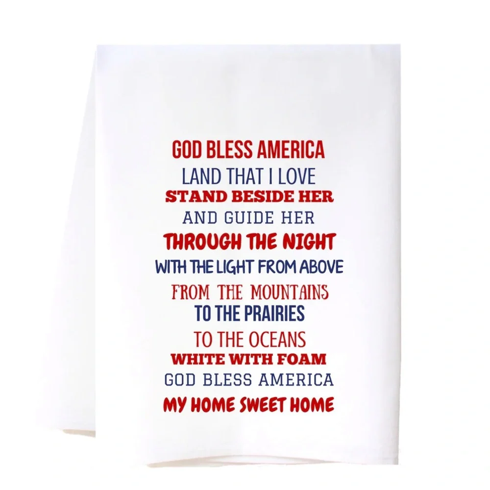 God Bless America Flour Sack Tea Towel NWT by Southern Sisters Home